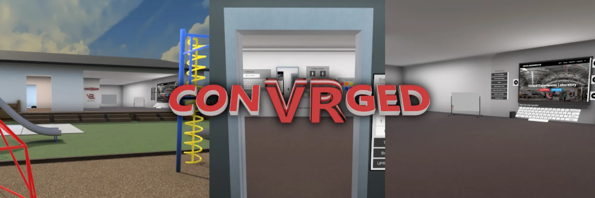 conVRged, the lab's multi-user VR meeting space.