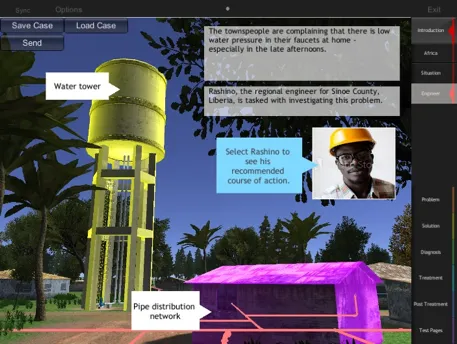 Virtual Case Studies for Engineering Fluid Mechanics Education